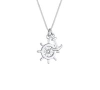 Elli Steuerrad Anker Anhänger Maritim See 925 Silber 45 Damen
