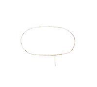 Elli Taillenkette Bauchkette Glasperlen Pastell 925 Silber vergoldet 75 Damen