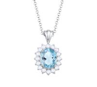 Elli Halskette Damen Edelsteine mit Topas Edelstein in 925 Sterling Silber