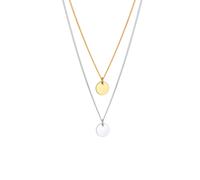 Elli Trend Layering Kreis Geo 925 Sterling Silber Bunt Damen