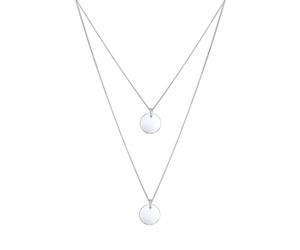 Elli Trend Layering Kreis Geo 925 Sterling Silber silberfarben Damen