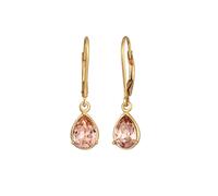 Elli Tropfen Ohrhänger 925 Silber vergoldet, mit Kristallen von Swarovski® OneSize Damen
