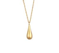 Elli Twisted mit Tropfen Anhänger 925 Silber goldfarben Damen