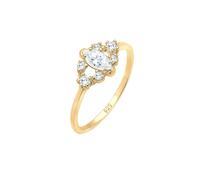 Elli Valentin Floral Zirkonia Kristalle 925er Silber 56 Damen