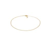 Kette ohne Anhänger ELLI "Choker Venezia Kette Vierkant Basic 925 Silber", gold, Halsketten, Damen, 36, ohne Stein, Silber 925 (Sterlingsilber), L: 36 (36395246-0) gold