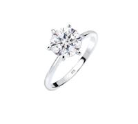 Elli Verlobungsring Weiß 925 Silber, mit Kristallen von Swarovski® 50 Damen