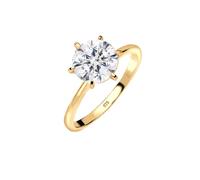 Elli Verlobungsring Weiß 925 Silber, mit Kristallen von Swarovski® 52 mm Damen