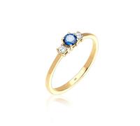 Elli Verlobungsring Zirkonia 925 Sterling Silber 52 Damen