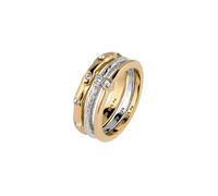 Elli Weiß 3er Set 925 Sterling Silber, mit Kristallen von Swarovski® 54 Damen
