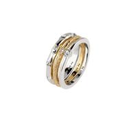 Elli Weiß 3er Set 925 Sterling Silber, mit Kristallen von Swarovski® 56 Damen