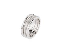 Elli Weiß 3er Set 925 Sterling Silber, mit Kristallen von Swarovski® 58 Damen