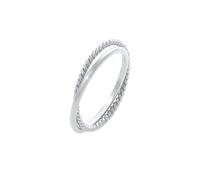 ELLI Ring Wickel Klassisch Filigran Gedreht Trend Aus 925 Sterling Silber für Damen - 52