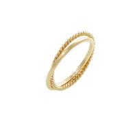 Ring Wickelring Klassik Fein Gedreht 925 Silber Elli Gold 56 (Artikelnummer: 5A465/90X56)