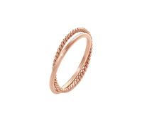 Elli Ring Wickelring Klassik Fein Gedreht 925 Silber, roségold Rosegold