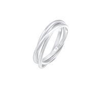 Elli Fingerring »Wickelring Trio Trini Basic 925 Silber«, silberfarben