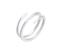 Elli Ring Wickelring Twist Fein 925 Silber, silber Silber