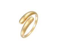 Elli, Ring Wickelring Zart Basic 925 Sterling Silber in gold, Schmuck für Damen Gr. 52 mm