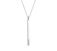 Elli Y-Kette Geo 925 Silber, mit Kristallen von Swarovski® silberfarben Damen