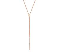 Elli Y-Kette Geo Stab Minimal 925 Silber rosefarben Damen