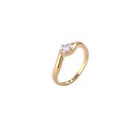 Elli Zirkonia Oval Weiß 925 Sterling Silber 58 Damen