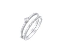 Elli Zirkonia Solitär Trend Set 925 Silber 52 Damen
