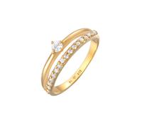 Elli Zirkonia Solitär Verlobung 925 Silber 58 Damen