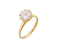 Elli Zirkonia Verlobung Solitär Blüte 925 Silber 54 Damen