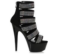 Ellie Shoes Damen 609-MEGAN Mode-Stiefel, Silber, 40 EU