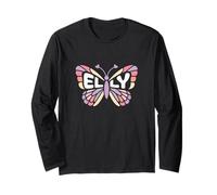 Elly Butterfly - Personalisierte süße Namens-Wortkunst Langarmshirt