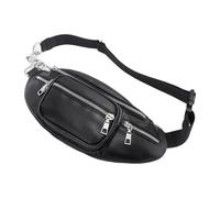 Elnwnnkc Fashionable Unisex Shoulder Bag with Detachable Chain Strap and Spacious Compartments Crossbody Bags Multi Pocket Retro Shoulder Bag