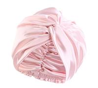 Elnwnnkc Seidenähnlicher Schlafhut mit Haarhaube, verdrehtes Design, doppellagig, Nachthaube für Damen und Herren, weich, elegant, feuchtigkeitsableitend, Haarschutz, 5 Farben, elegante isolierte