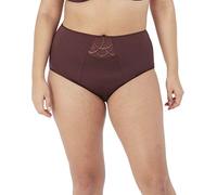 ELOMI Damen Cate Embroidered Full Coverage Brief Unterwsche, Raisin, Large