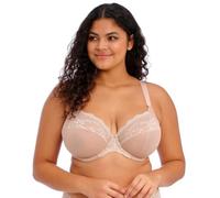 ELOMI Damen Charley Bra: Stretch Lace & Mesh Racerback Option Niedrige Uk jj, Us-größen D-n Plunge-BH, beige, 95E