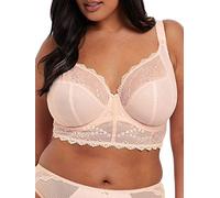 ELOMI Damen Charley Longline Bralette mit Bügel Plunge-BH, Undurchsichtige, Rosa (Ballet Pink), 90G
