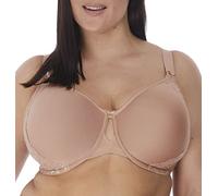 Elomi Damen Charley Bandless Floral Lace Breathable Spacer Fabric Diamond Mesh Detail Dd+ BHS T-Shirt BH, beige, 80H