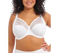 ELOMI Damen El4111 BH mit voller Abdeckung, Weiss/opulenter Garten, 70L