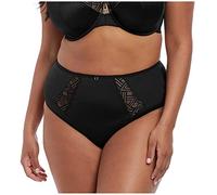 Elomi Damen Lydia Waist High Cut Brief Unterhose, schwarz, Groß