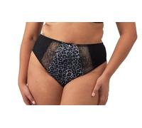 Elomi Damen Morgan High Leg Stretch Lace Brief Unterwäsche im Bikini-Stil, Schneeleopard, XXL Größen