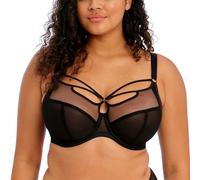 Elomi Damen Sachi Strappy Underwire Bra Plunge-BH, schwarz, 90G