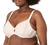 ELOMI Women's Plus Size Charley T-Shirt Seamless Breathable Spacer Underwire Bra, Ballet Pink, 40GG