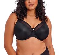 ELOMI Damen Women's Plus Size Smooth Underwire Molded Bra Geformter BH, Undurchsichtige, Schwarz, 44FF