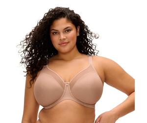 ELOMI Women's Plus Size Smooth Underwire Molded Bra, Sahara, 34GG