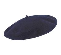 Elosegui Original spanische Baskenmütze Barett Made IN Spain 100% Merino-Wolle mit 13‘‘ breitem Teller Blau