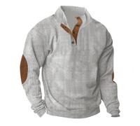 Elsa Keith Pullover Herren V-Ausschnitt Sweatshirt Classic Premium Strickpullover Langarm Outdoor Kapuzenjacke Winter Sport Sweater Lässiges Outdoor Langarmshirt 2025 Bequem Top Passform Sweatjacke