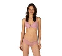 Elsie Unterhosen Damen 5er Pack Hipster Short mit Spitze aus Baumwolle 2x Schwarz 2x Beige 1x Rosa M