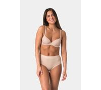 Elsie Unterhosen Damen 5er Pack Taillenslip aus Baumwolle mit Stretch 2x Schwarz 2x Beige 1x Rosa M