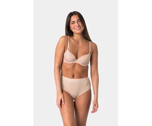 Elsie Unterhosen Damen 5er Pack Taillenslip aus Baumwolle mit Stretch 2x Schwarz 2x Beige 1x Rosa M