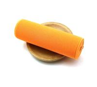 ELSKBRUN 2 Meter 10cm breites farbiges Gummiband, weiches Stretch-Gummiband für Kleidung, DIY-Nähzubehör, Orange, 10cm