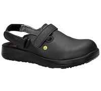 ELTEN Clog Michel Black ESD SB, Damen und Herren, Textil, Stahlkappe, leicht, klassisch 41, Schwarz