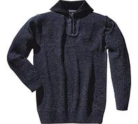SCHEIBLER Pullover Gr.XL schwarz/blau-meliert